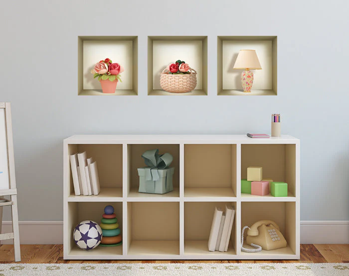 3D Niche Wall Art Decals - Set Of 3 | Easy To Apply, Stunning Decorative Stickers For Home And Office - Image 4