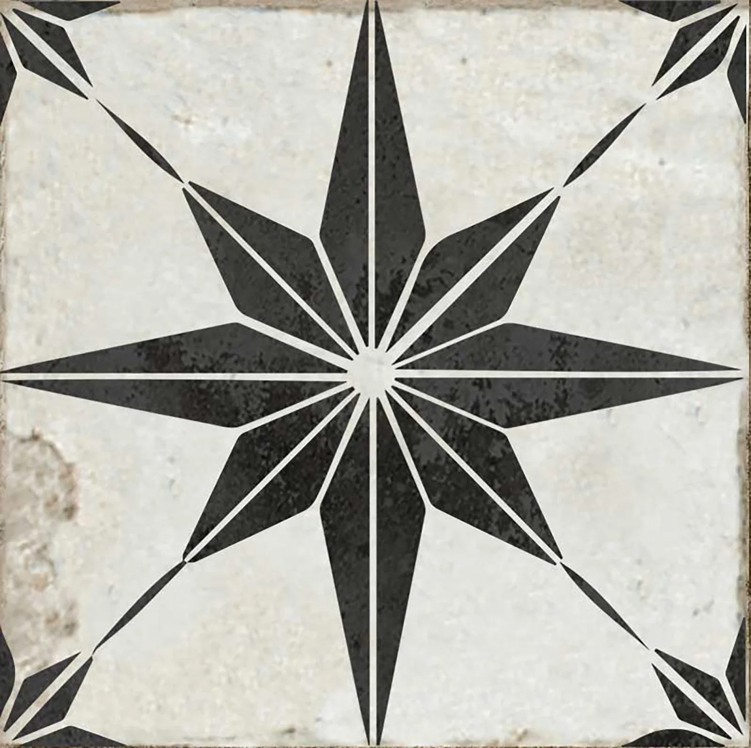 Vintage Black and White Star pattern floor suitable quick home décor Model - R11 - Image 6