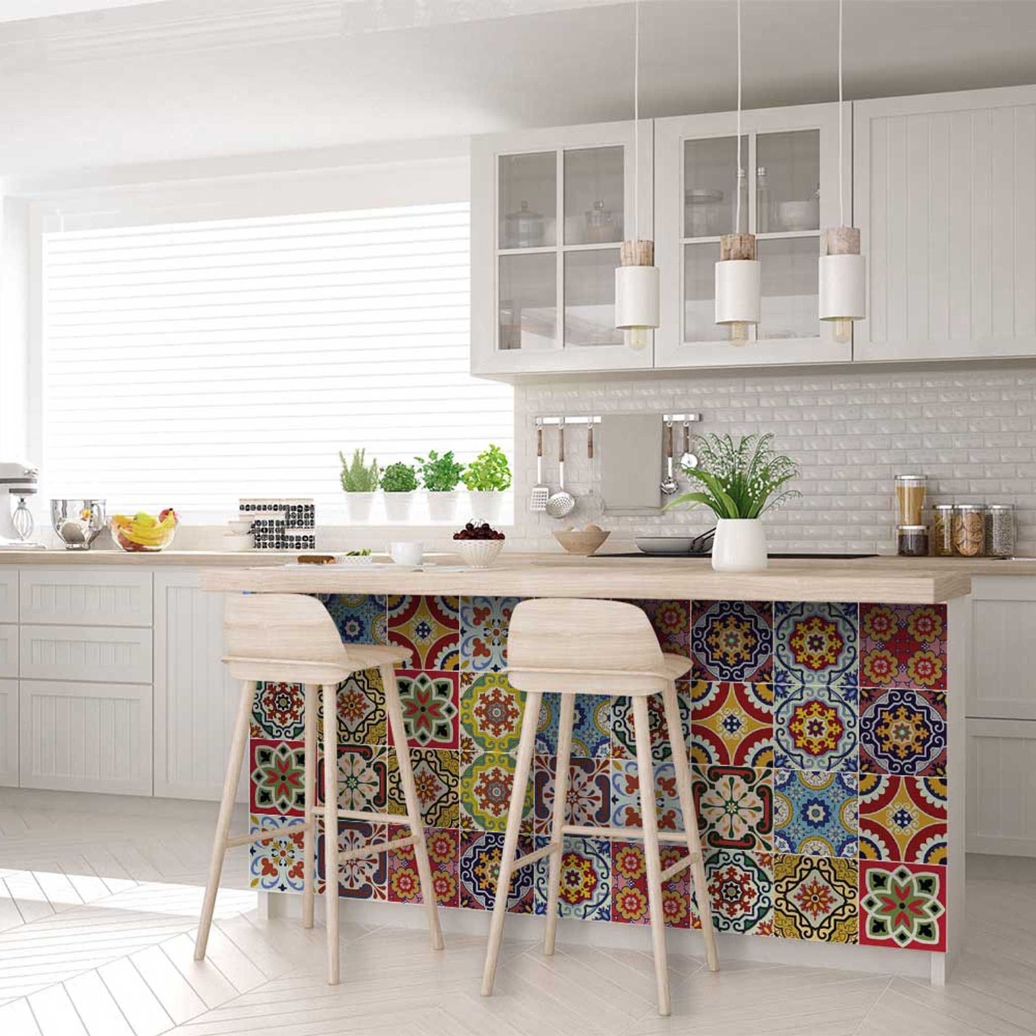 Special Offer On 6x6-Inch / 15X15-Cm Multicolor Kitchen Backsplash Tiles Model- C55 - Image 7