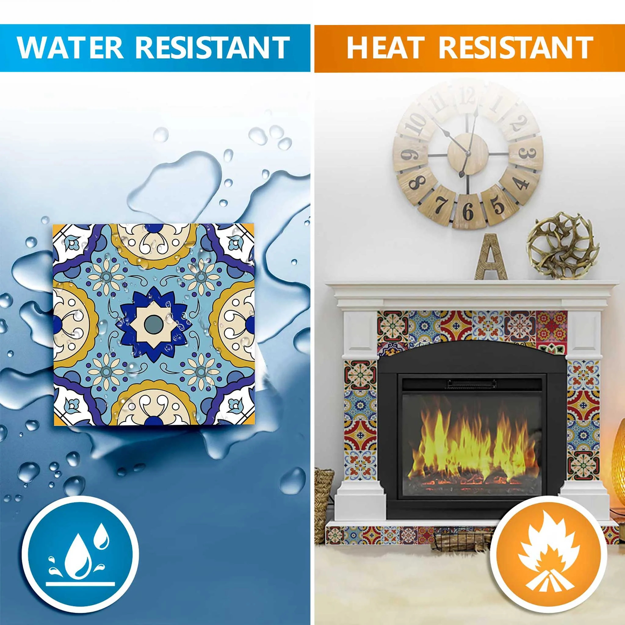 Special Offer On 6x6-Inch / 15X15-Cm Multicolor Kitchen Backsplash Tiles Model- C55 - Image 8