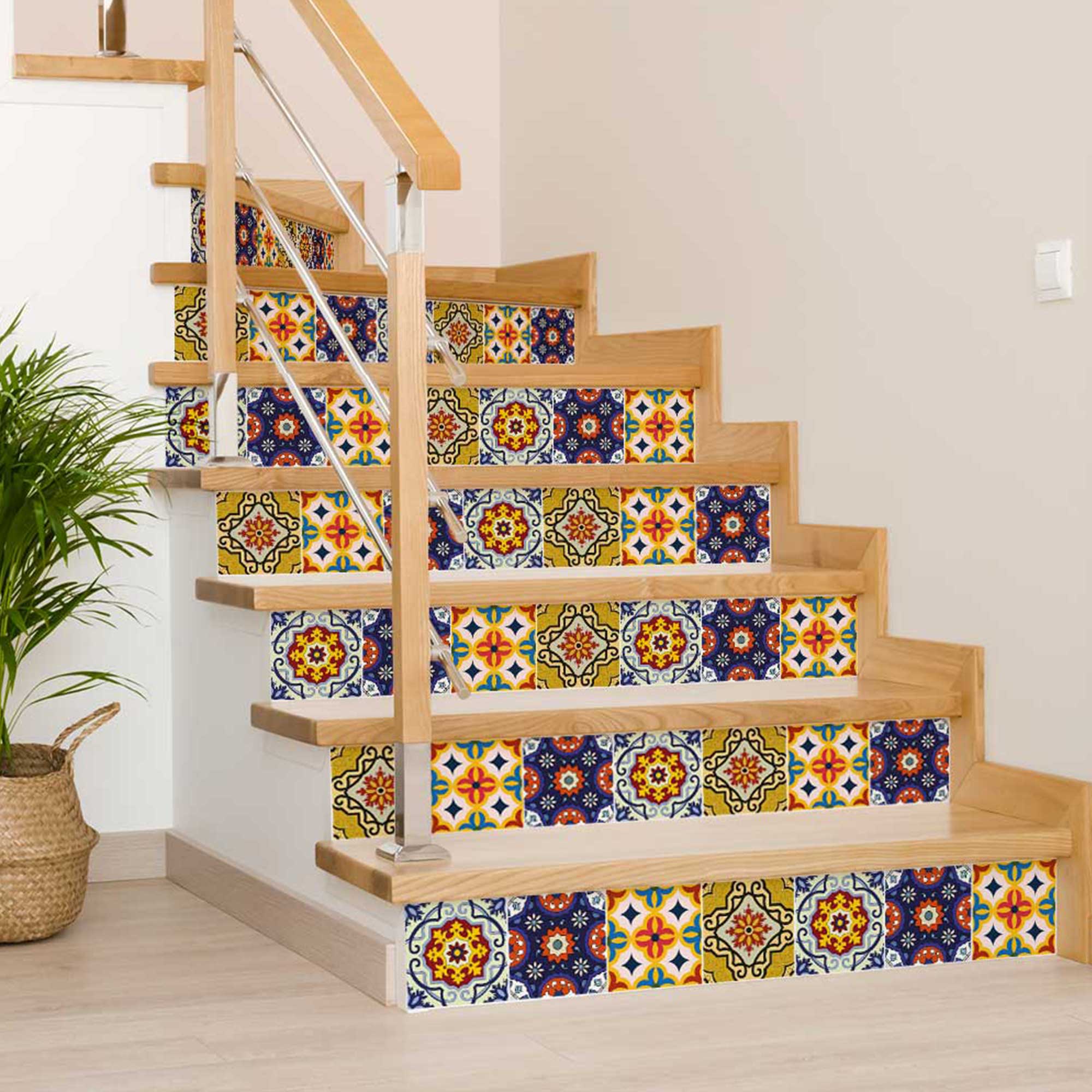 Mexican multiple pattern tile stickers Beautiful backsplash for home renovation Model - D10 - Image 4