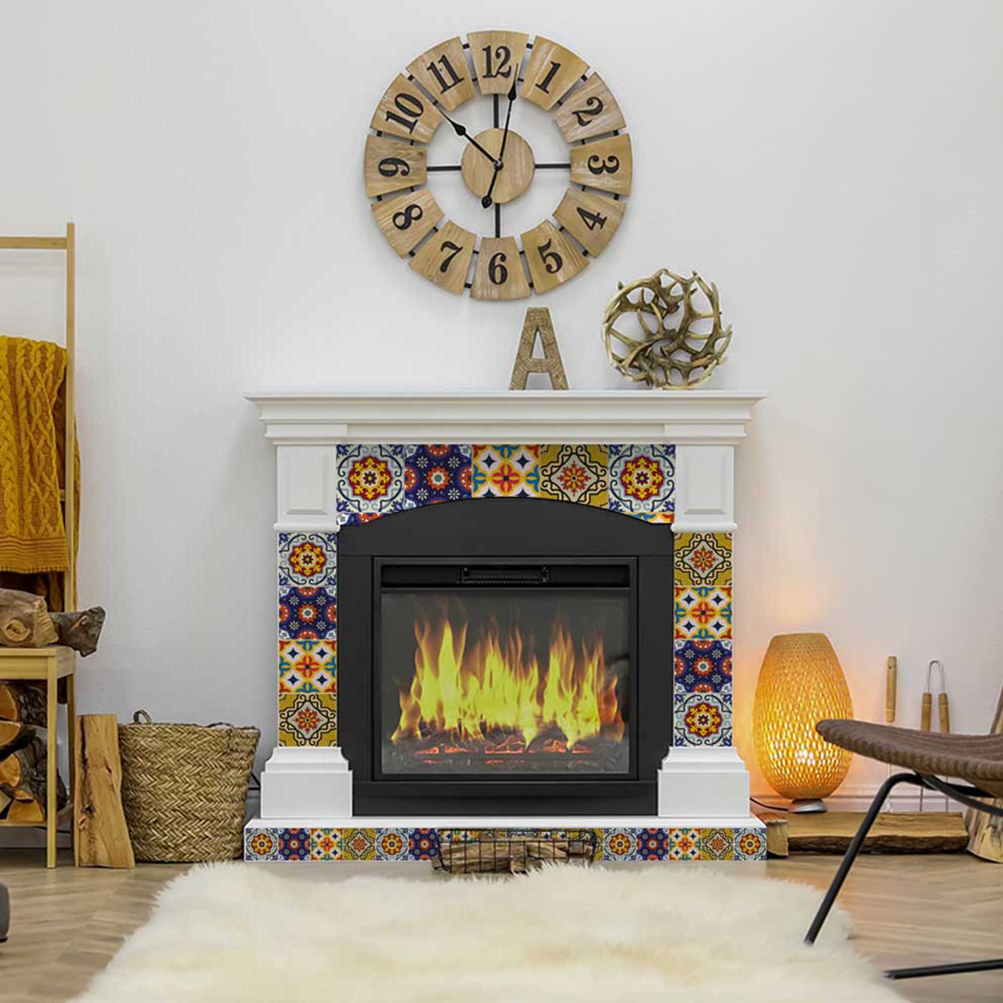 Mexican multiple pattern tile stickers Beautiful backsplash for home renovation Model - D10 - Image 5