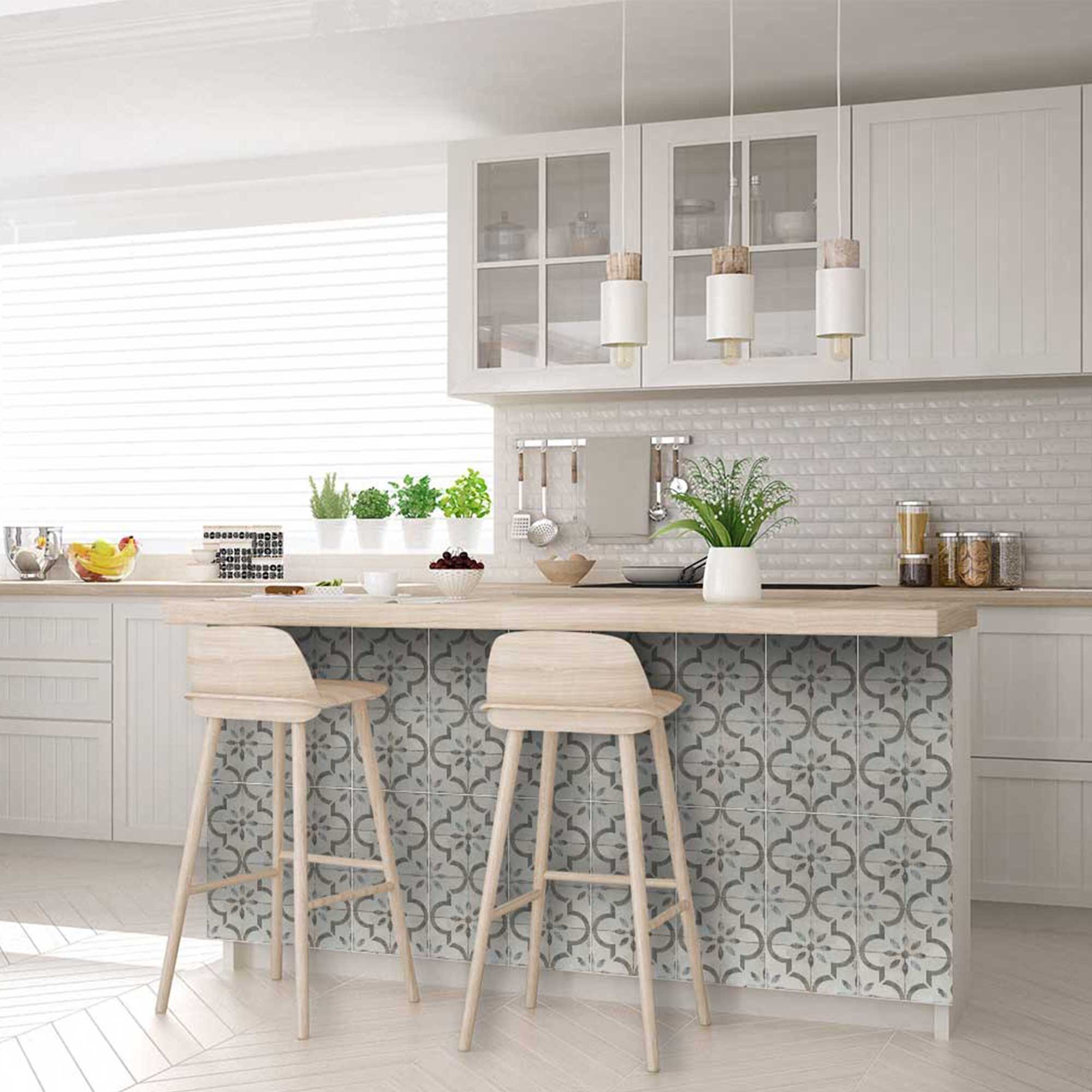 Beautiful Gray pattern Vintage Rustic Tiles seamless wall tile installation Model - R22 - Image 7